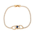 73484 Xuping top quality well design luxury 18k gold filled women bracelet precious stone jewelry